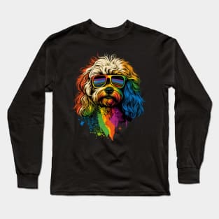 Dog with sunglasses Long Sleeve T-Shirt